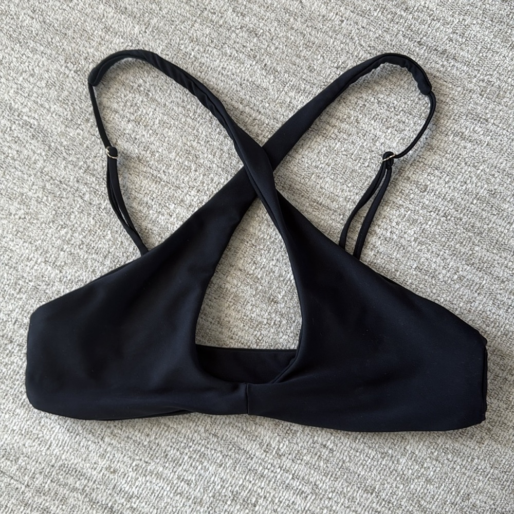 Skatie Black Jasmine Bikini Top